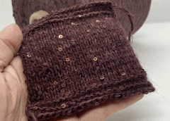 cotton paillettes 3-mm - вязаний зразок