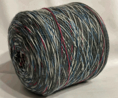 сіро-біло-бруснично-блакитний