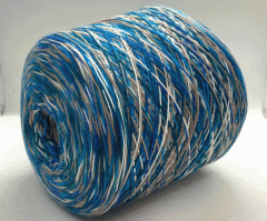 волошково-синьо-біло-бежевий