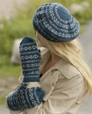 ВЯЗАНИЙ БЕРЕТ З РУКАВИЧКАМИ 